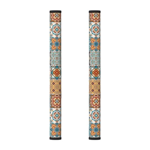 Opiniones y reviews de Hornos de azulejos . 32 Juego de 2 fundas para manijas de puerta de refrigerador, azulejos de colores ornamentados tradicionales, fundas para manijas de nevera, microondas, horno, lavaplatos