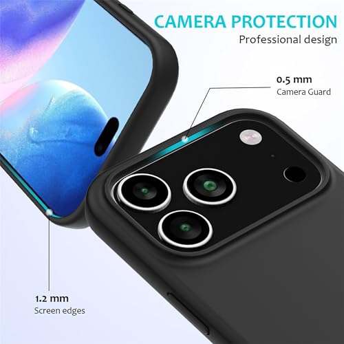 Image of ArmourPro Silicone Back Case for iPhone 17 Pro Max, Soft-Touch Case | Dark Gray