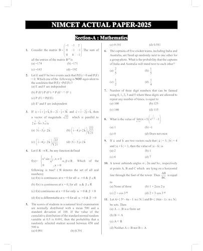 Image of MCA Entrance Exam Prep Book 2026 (4e) Master of Computer Applications | PYQ Previous Year Solved Question Paper NIMCET Exams, MAHA CET, CUET PG, DU University, Jamia | Study Package Guide (in English)