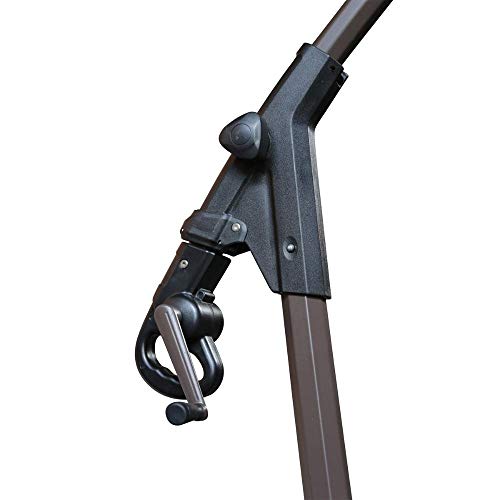 OMBRELONE LATERAL REDONDO SUNNY 3,0M CAFÉ/BRANCO