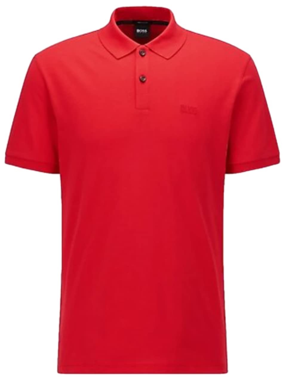 Hugo Boss Men's Bright Red 628 Firenze Regular Fit Polo 50182831, Xl
