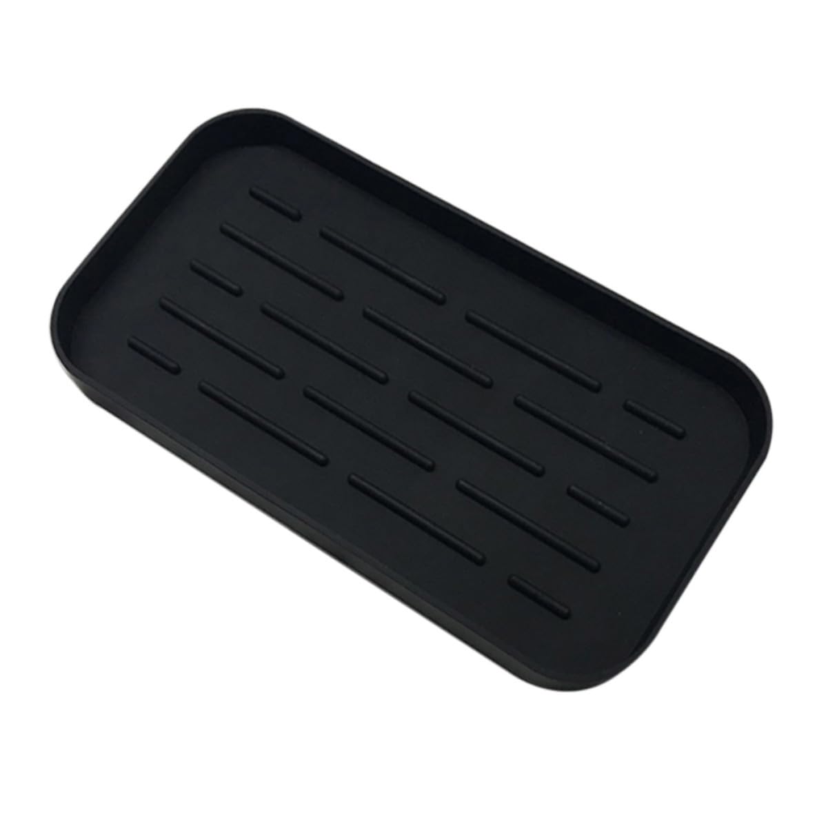Mikikit Vassoio Scolapiatti e Facile da Lavare in Silicone Scanalature Profonde, Tappetino Drenante Portatile per Lavello Cucina e Banco Bar
