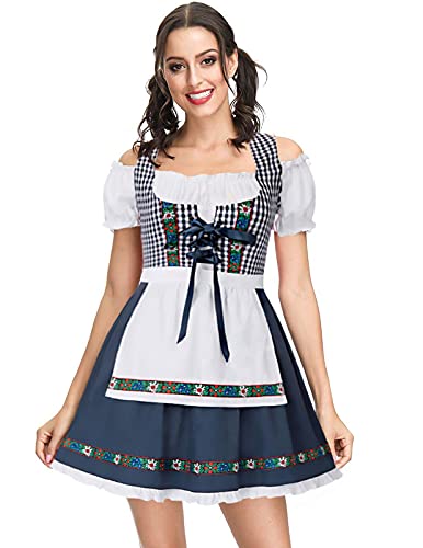 Kate Kasin Women's German Dirndl Dress Costumes for Traditional Bavarian Oktoberfest Carnival Halloween3