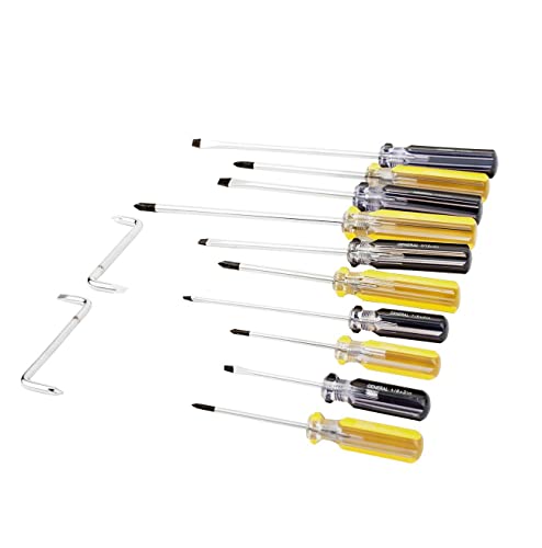 General Tools Screwdriver Set #Ws-0204, Assorted, 12-Piece - For Diy Repairs, Home Projects, Professional Use And More, Yellow #TOP1
