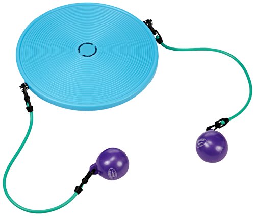 Carnegie IsoDisc Balance Board Therapiekreisel + Expander Tubes & Gewichtsbälle