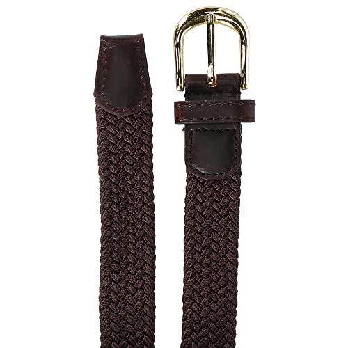 CTM Women's Elastic Braided Stretch Belt3