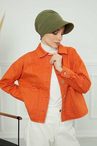 Aisha's Design Salt Resistant Quick-Dry Turban Modest Swim Hijab Bonnet Cap for Pool & Beach Everyday Use Head Cover3