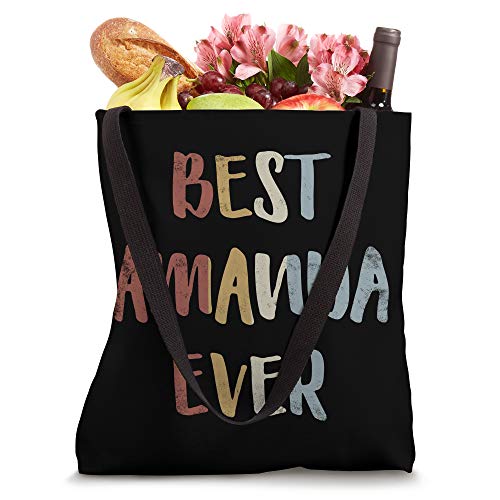 Bolsa Tote de Regalo Retro Vintage Best Amanda Ever miniatura 4