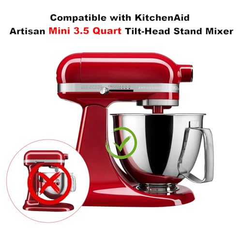 Image of Bamboo Mixer Slider Mat for Kitchen Aid Artisan Mini 3.5 Quart Tilt-Head Stand Mixer, Sliding Board Kitchen Appliance Storage Attachments, Countertop Moving Tray Accessories for Kitchen Aid