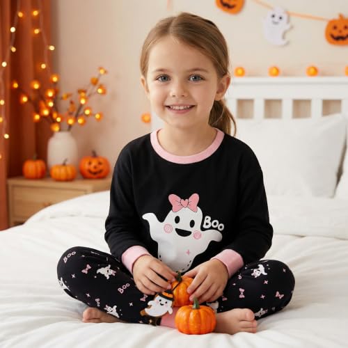 Image of DAUGHTER QUEEN Boys & Girls 100% Cotton Halloween & Christmas PJS 18M-12Y