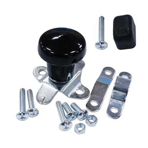 LAUUEXOP Steering Wheel Spinner Knob with Rubber Sleeve TY16020 Compatible with John Deere Case Ford Tractors Mower Backhoe Woods Spinner and Many More Cars Trucks Boats Vehicles Black WSV124B