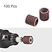 HARFINGTON 100pcs Sanding Drums 3/8 Inch Mini Sanding Sleeves 80 Grit Sanding Bands for Drum Sander Rotary Tools