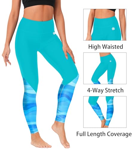 Image of AOBUTE Women Swim Pants UPF 50+ Rash Guard Pants High Waisted Swimming Leggings