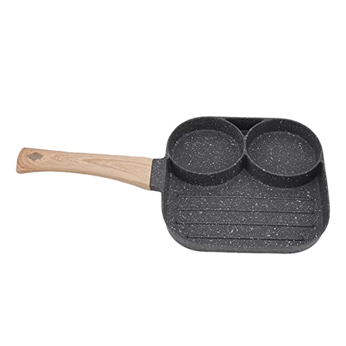 Sartén de Desayuno Dividida, Sartén Antiadherente, Sartén para Parrilla, Aleación de...