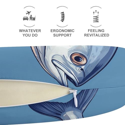 Almohada de viaje espuma viscoelástica 30 cm tamaño único miniatura 5