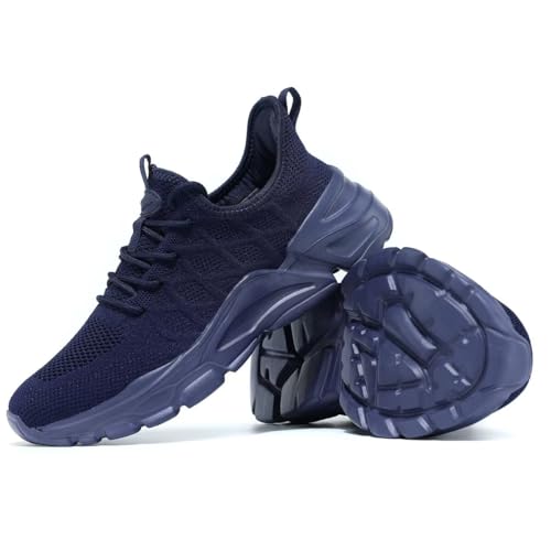 Mens Running Shoes Mesh Lightweight Walking Tennis Sneaker Slip-on Breathable Casual Work Shoes Soft Sole 5