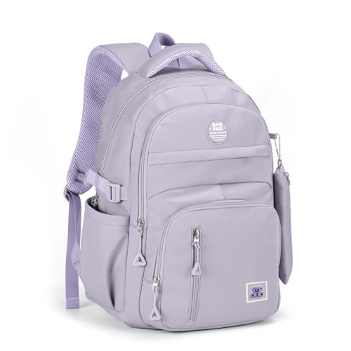 Mochila Feminina Costa Notebook Estojo Unisex Juvenil Escola (Lilas)