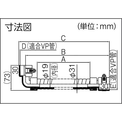 Amazon.co.jp: 因幡電工(INABA DENKO) 継手付断熱ドレンホース 