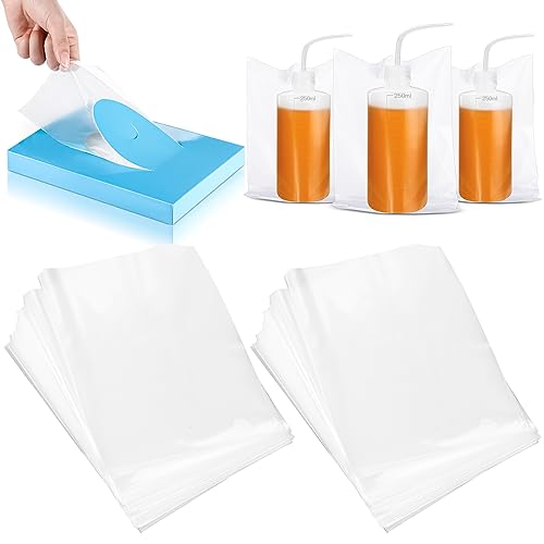 Harloon MUA-HARLOON-055 500 Pcs Disposable Tattoo Bottle Bags Tattoo Wash Bottle Bags Tattoo Squeeze Bottle Bag Tattoo Bottle Covers 6 X 8 Inch Disposable Plastic Bags cover