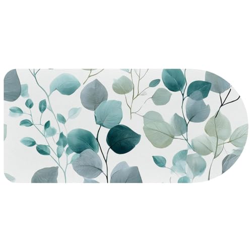 Tapis de souris grand format motif eucalyptus avec surface microtexturée