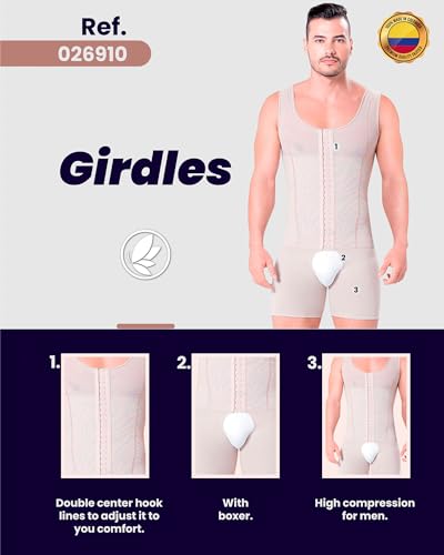 Fajitex Compression Garments Fajas Colombianas Para Hombre Bodysuit Shapewear Shirt Girdle for Men Shaper Liposuction3