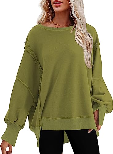 SHEWIN Sweatshirt for Women Early Fall Fashion Long Sleeve Shirts