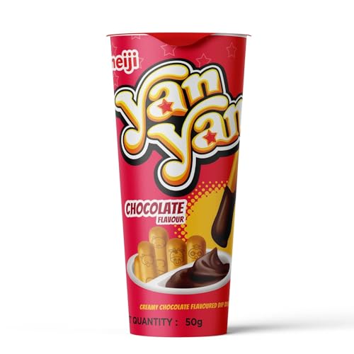 meiji Yan Yan Biscuits (Pack Of 6, Chocolate),540 Gram