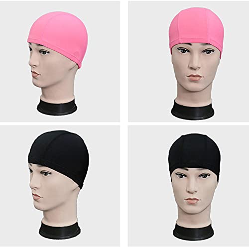 Bonnet de bain cheveux longs imperméable grand format silicone piscine