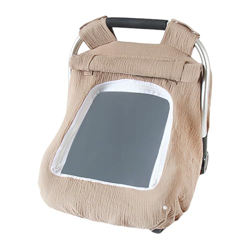 Soft & Comfortable Baby Bassinet Guard with Breathable Window Solid Color Seats Protector Sleeve for Travel