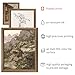 16 PCS Framed Vintage Wall Art Decor, French Country Farmhouse Gallery Wall Frame Set Prints for Bedroom Bathroom, Rustic Landscape Posters for Living Room Aesthetic, Cottagecore Dorm Home Collage Kit