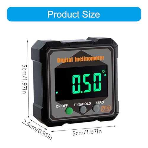 Inclinómetro digital IP54 con pantalla grande para medición precisa miniatura 6