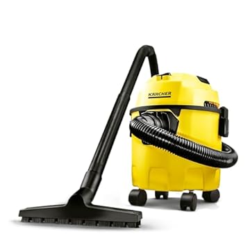 Kärcher Aspirador WDL 1 3 em 1 - Aspira Pó e Água + Função Soprador. Compacto e Portátil - Com alcance de 7,5 metros. Potência de 1500W 220v