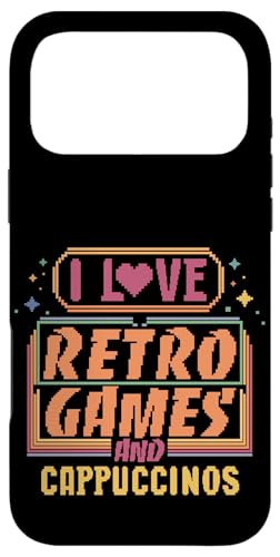 I Love Retro Games and Cappuccinos Q[}[R[q[ X}zP[X iPhone 17 Pro Max p