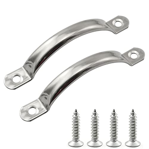 PZRT 2 Stück 95 mm Edelstahl Türgriff Schrank Schublade Hardware Solide Griffe Züge Cover