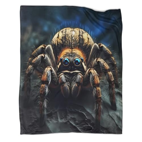Cadeau anniversaire original couverture jumping spider plaid pour collègue