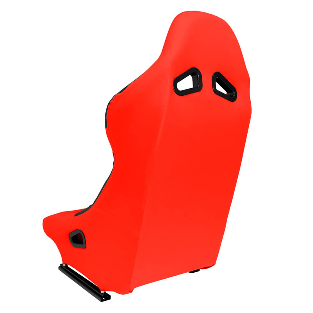 AutoStyle Siège baquet 'BW' - Rouge - Dossier fixe - incl. glissières