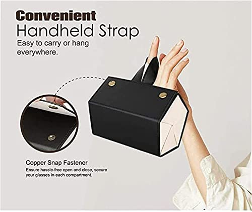 Image of House of Quirk Sunglasses Storage Box, Faux Leather Sunglasses Box
