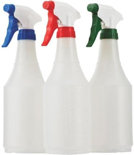 Plastic Spray Bottles with Triggers 24Oz 3Pk