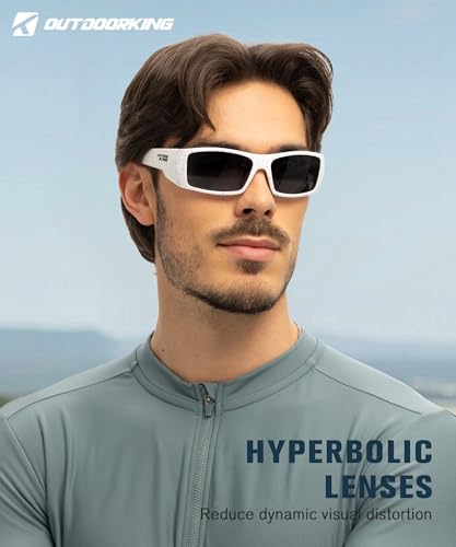 Image of Polarized Sport Sunglasses-for-Men Sun-Glasses: Mens Wrap Sunglasses for Fishing Cycling Running UV400 Protection