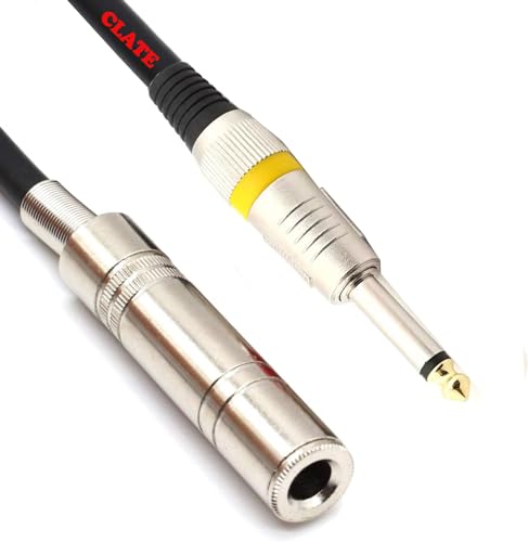 Guitar Instrument Cable 6.35mm (1/4) TS Mono Extension Audio Cabl...