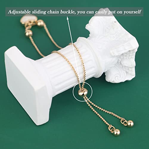 SmileBelle Christmas Gifts Best Friendship Bracelets for 2/3 Sisters Bracelets, Best Friend for Girls14K Gold Adjustable Besties Matching Bracelet, Friends Jewelry Stocking Stuffer for Girls