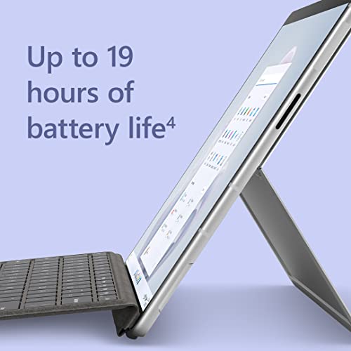 Image of Microsoft Surface Pro 9 (2022), 13 inch 2-in-1 Tablet & Laptop, 5G Connectivity, Thin & Lightweight, Faster SQ3 Processor for Multi-Tasking, 8GB RAM, 256GB Storage with Windows 11, Platinum