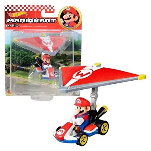 Hot Wheels Mariokart - Mario Standard Kart y Super Glider miniatura 5