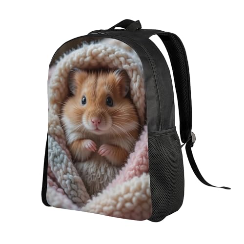 Lightweight Daypack For Adult Hamster Cozy Blanket Large Capacity Backpack For Travel Hiking Camping 16 Inch2