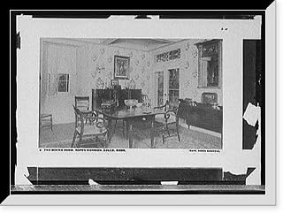 Historic Framed Print, The Dining room, Ropes Mansion, Salem, Mass., 17-7/8" x 21-7/8"