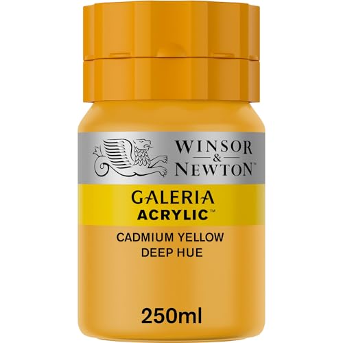 Image of Winsor & Newton Galeria Acrylic Paint, 250-ml Bottle, Cadmium Yellow Deep Hue