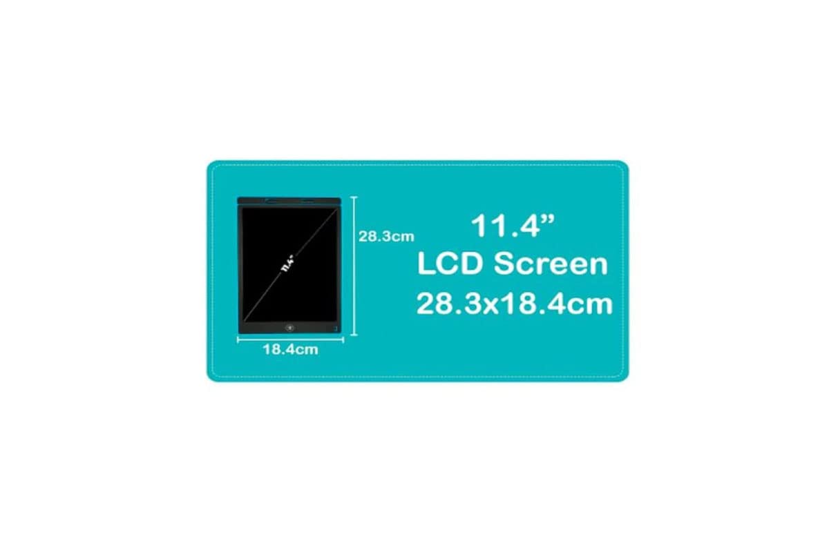 NOH Creations® Big Size LCD Writing Tablet 12 Inch Screen, Drawing Tablet, E-Note Pad, Remove Button (Color as per stcok)
