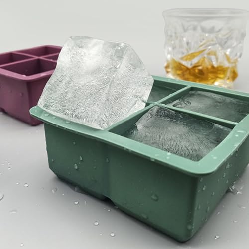 Bandeja para Cubitos de Hielo con Tapa de Silicona Verde miniatura 6