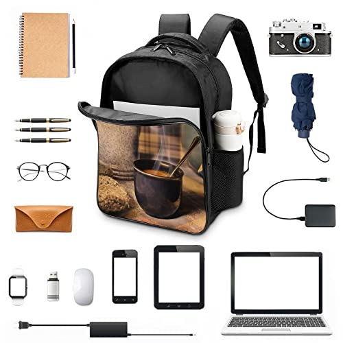 Sac à dos d'école pour enfants cool 3D rigide café