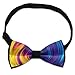 Fashion Butterfly Bow Tie for Teens & Adults, Pre-Tied Adjustable School Uniform Rave Party Creative Decoration, Tie Dye Black Bowtie